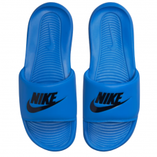 Blue Nike Victori Slides